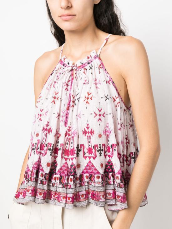  이자벨마랑에뚜왈 민소매 티셔츠 HT0035FB A1J53E FABINO20WH White - ISABEL MARANT ETOILE