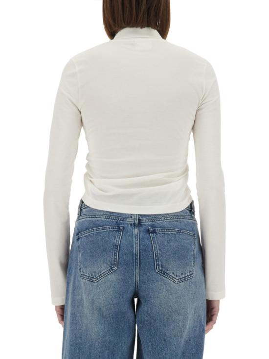  쿠레쥬 긴팔 티셔츠 225JPO048 JS01930001 White - COURREGES