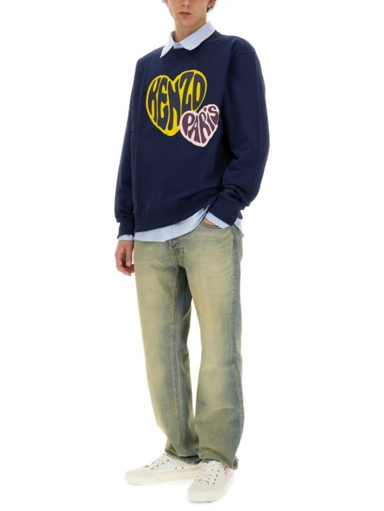  겐조 데님 팬츠 FE55DP101 6B8DY Blue - KENZO