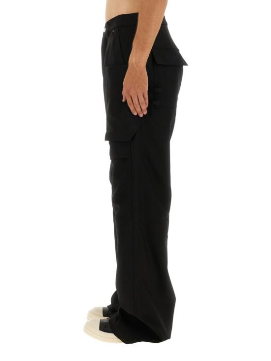 25FW 릭 오웬스 스트레이트 팬츠 RU02E1346 WGP09 Black - RICK OWENS