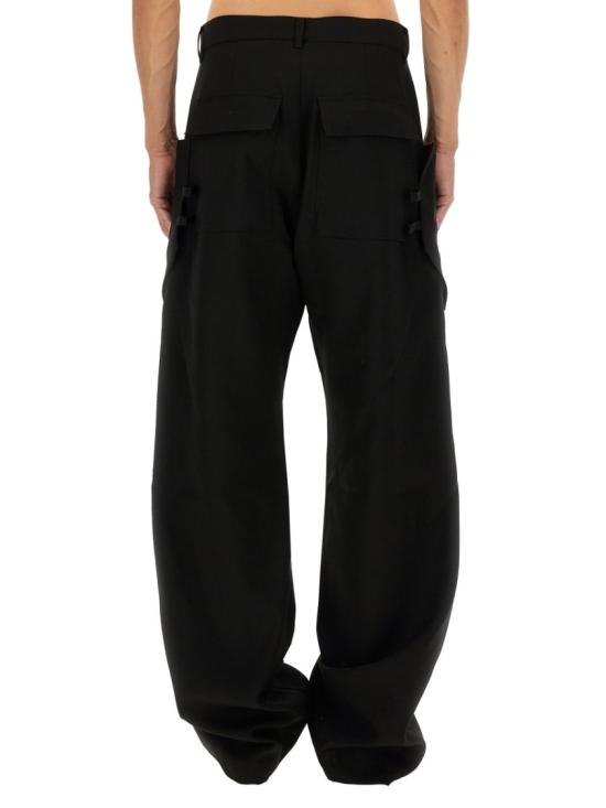 25FW 릭 오웬스 스트레이트 팬츠 RU02E1346 WGP09 Black - RICK OWENS
