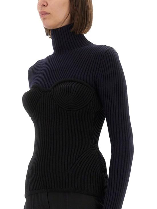 25FW 장 폴 고티에 터틀넥 PO005 K0015900 Blue - JEAN PAUL GAULTIER