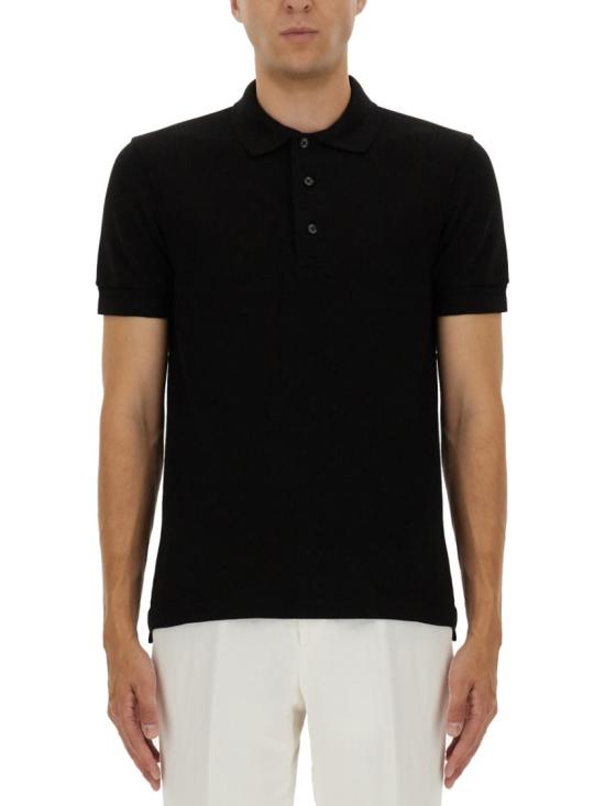25FW 톰포드 폴로 티셔츠 JPS011 JMT013LB999 Black
