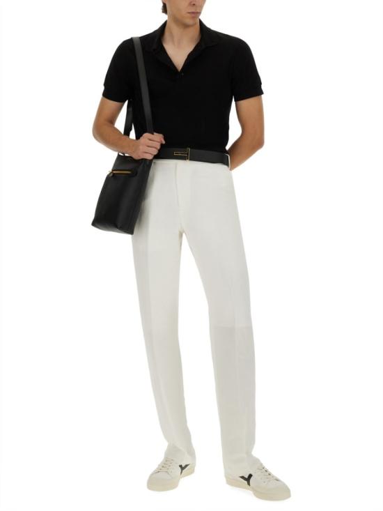 25FW 톰포드 폴로 티셔츠 JPS011 JMT013LB999 Black - TOMFORD