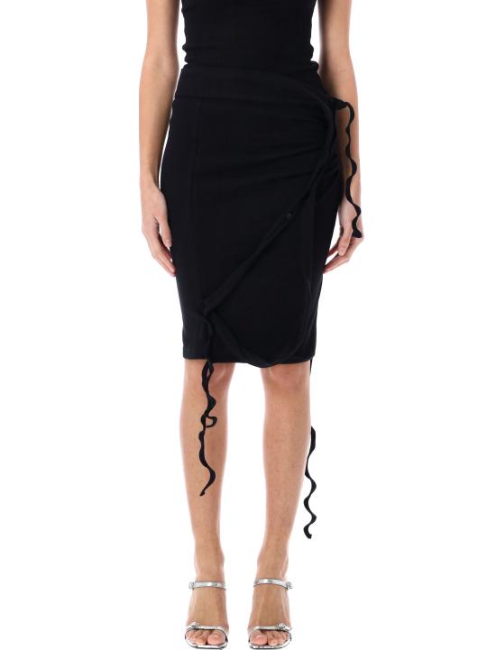 25SS 오토링거 미디 스커트 10430010401 BLK Nero