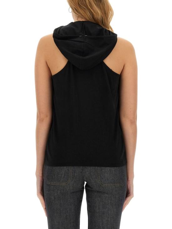  쿠레쥬 민소매 티셔츠 424JDE091JS 01759999 Black - COURREGES