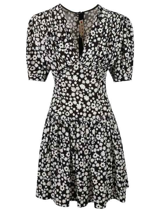25SS 마르니 미디 원피스 ABMA1398A0UTVA45PFN99 Black