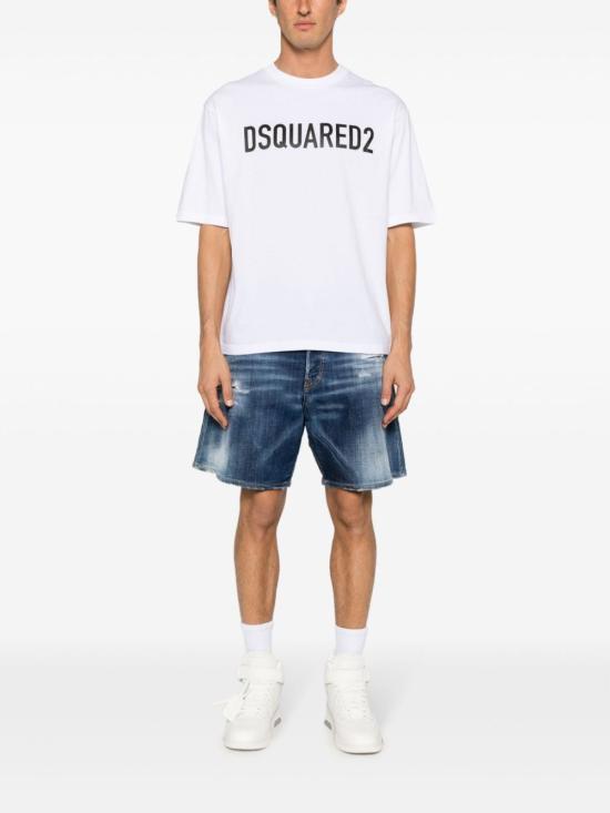 24FW 디스퀘어드2 반팔 티셔츠 S74GD1197 D20004100 White - DSQUARED2