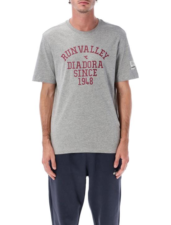 25FW 디아도라 헤리티지 반팔 티셔츠 502 182242 D0541 HIGH RISE MELANGE