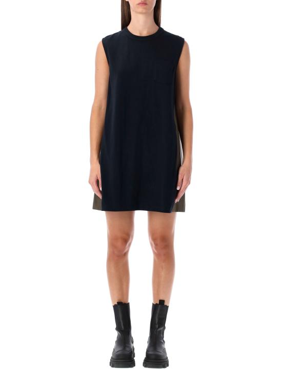 25FW 사카이 미디 원피스 2508176 233 NAVY KHAKI