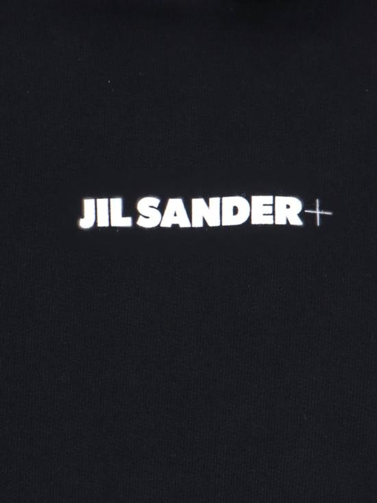 25FW 질샌더 로고 후드 티셔츠 J47GU0129 J20039001 Black - JIL SANDER