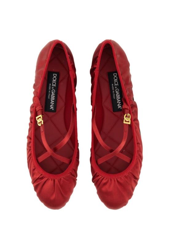 25SS 돌체앤가바나 플랫 슈즈 CB0258 AD1608S297 Red - DOLCE & GABBANA
