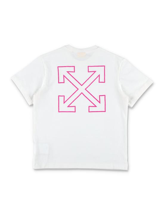 25FW [키즈] 오프화이트 티셔츠 OGAA001F25JER00D 0132 Bianco - OFF WHITE