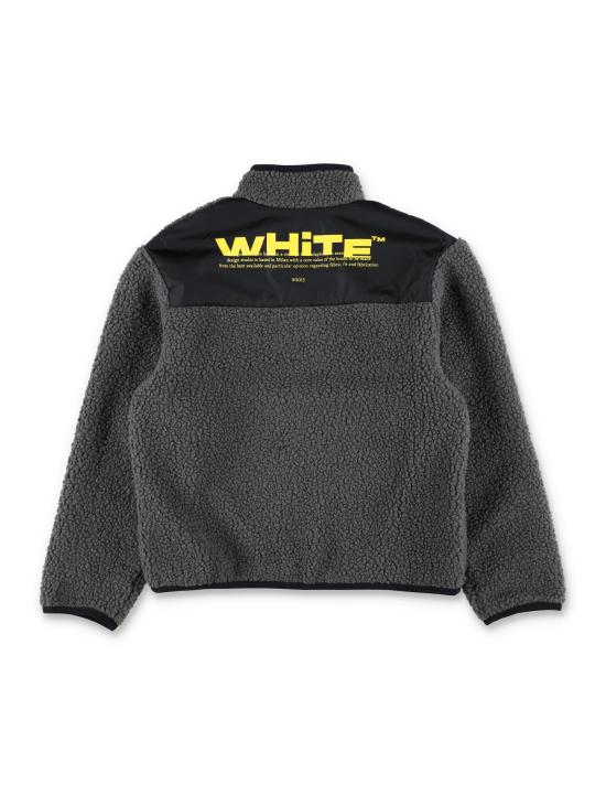 25FW [키즈] 오프화이트 캐주얼 자켓 OBEA023F25FAB001 0718 Grigio - OFF WHITE