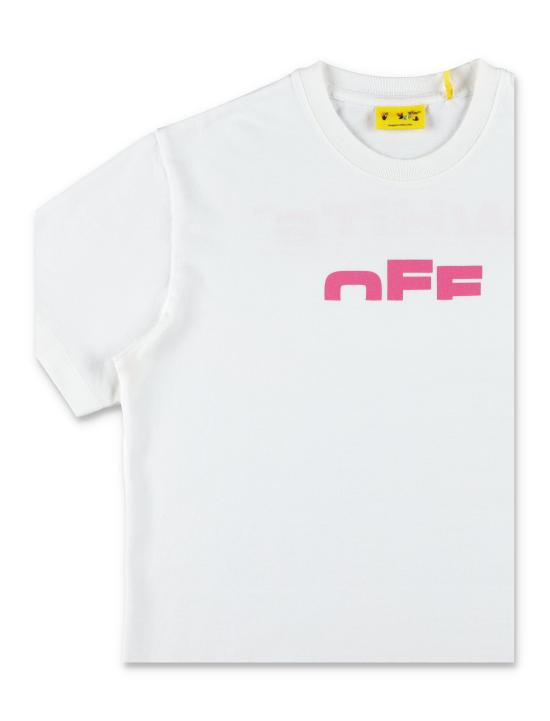 25FW [키즈] 오프화이트 티셔츠 OGAA001F25JER002 0132 Bianco - OFF WHITE