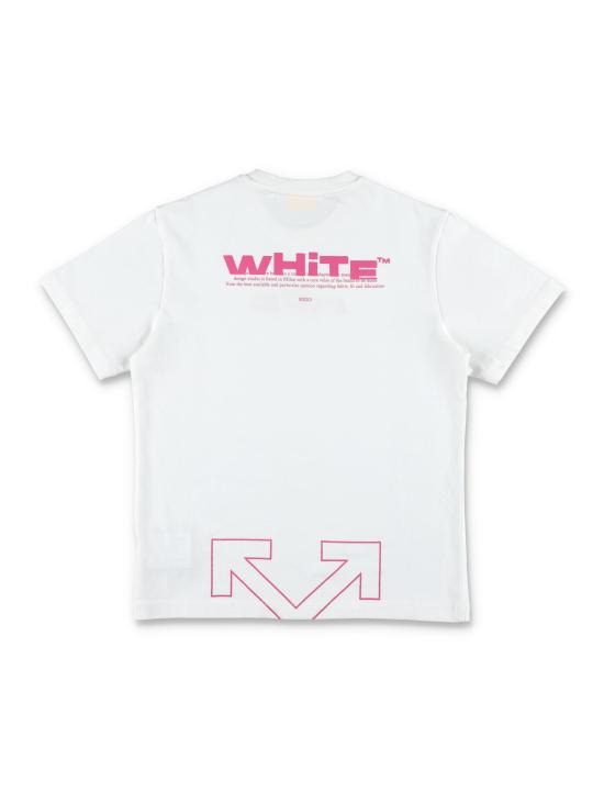 25FW [키즈] 오프화이트 티셔츠 OGAA001F25JER002 0132 Bianco - OFF WHITE