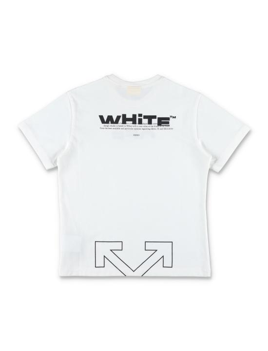 25FW [키즈] 오프화이트 티셔츠 OBAA002F25JER002 0110 Bianco - OFF WHITE