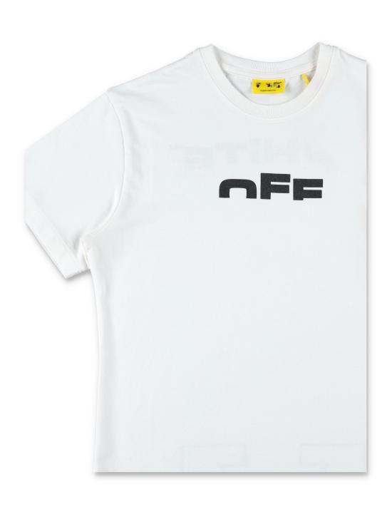 25FW [키즈] 오프화이트 티셔츠 OBAA002F25JER002 0110 Bianco - OFF WHITE