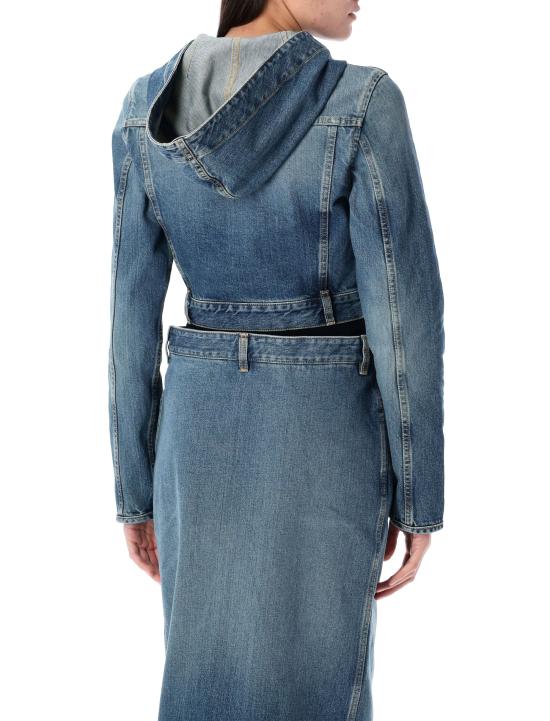 25SS 알라이아 데님 자켓 AA9V0421T536A 525 BLUE VINTAGE - ALAIA