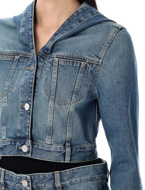 25SS 알라이아 데님 자켓 AA9V0421T536A 525 BLUE VINTAGE - ALAIA