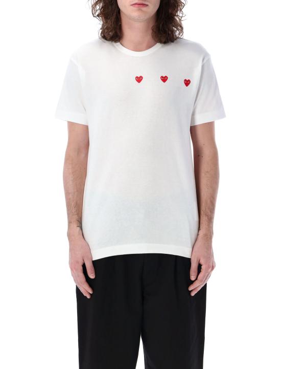 25FW 꼼데가르송 반팔 티셔츠 AX T337 051 Bianco - COMME DES GARCONS