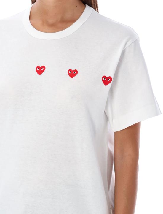 25FW 꼼데가르송 반팔 티셔츠 AX T337 051 Bianco - COMME DES GARCONS