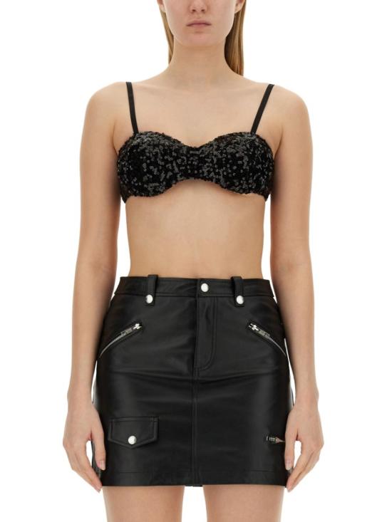  모스키노 민소매 티셔츠 14043769 0555 Black