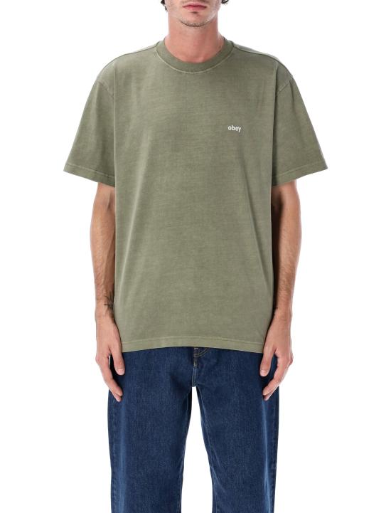 25FW 오베이 반팔 티셔츠 131080353 DLN PIGMENT DEEP LICHEN GREEN