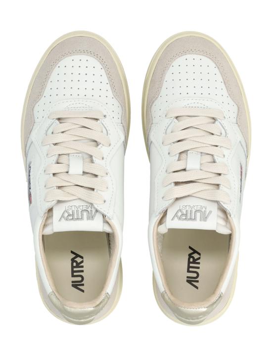26FW 오트리 메달리스트 로우 레더 스니커즈 AULWLS75 WG BIANCO - AUTRY