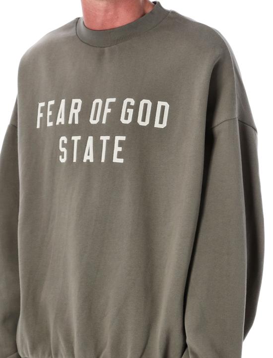 25FW 피어오브갓 플리스 집업 후디 긴팔 티셔츠 192SP256557F MOSS - FEAR OF GOD