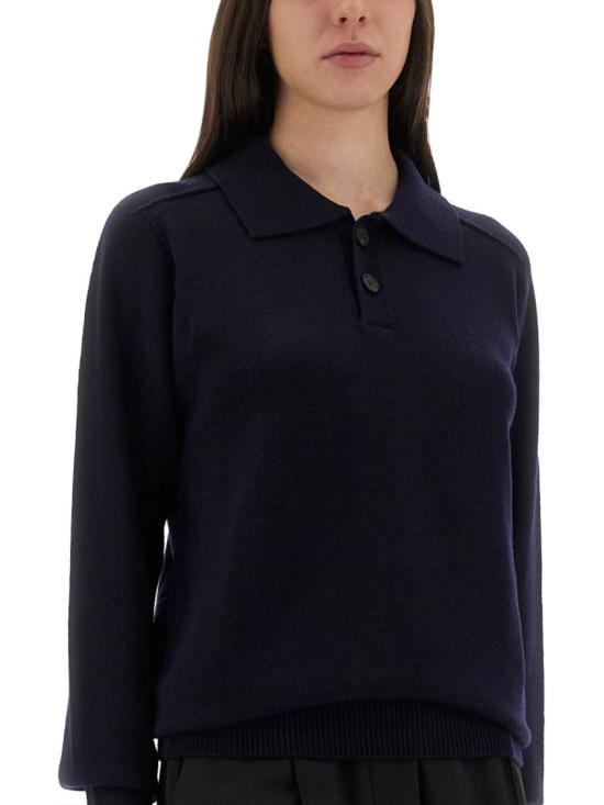 25FW 스튜디오 니콜슨 폴로 티셔츠 SARKSN 1503 NAVY Blue - STUDIO NICHOLSON