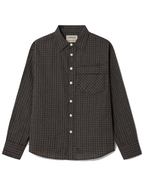25FW CARRER 긴팔 셔츠 BECK SNAP SHIRT BROWN Brown