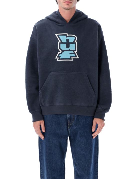 25FW 허프 후드 티셔츠 FL00244 NAVY Blu