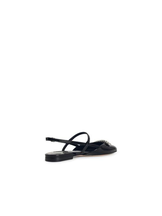25FW 지미추 플랫 슈즈 BELINDA SB FLAT PAT BLACK - JIMMY CHOO