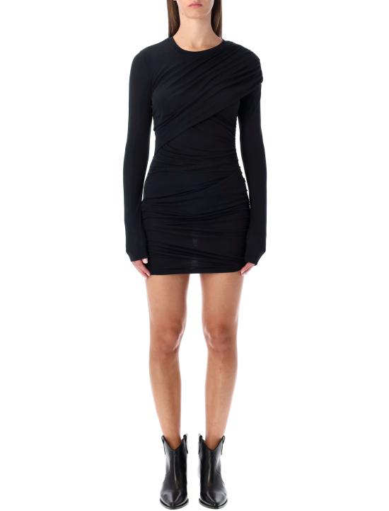 25FW 이자벨마랑에뚜왈 미디 원피스 RO0842FAC3K01E 01BK Nero