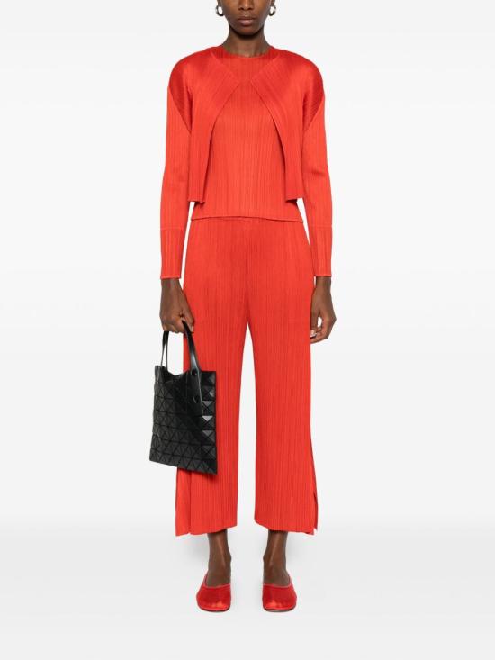 25FW 플리츠플리즈 스트레이트 팬츠 PP58JF114 25 Red - PLEATS PLEASE