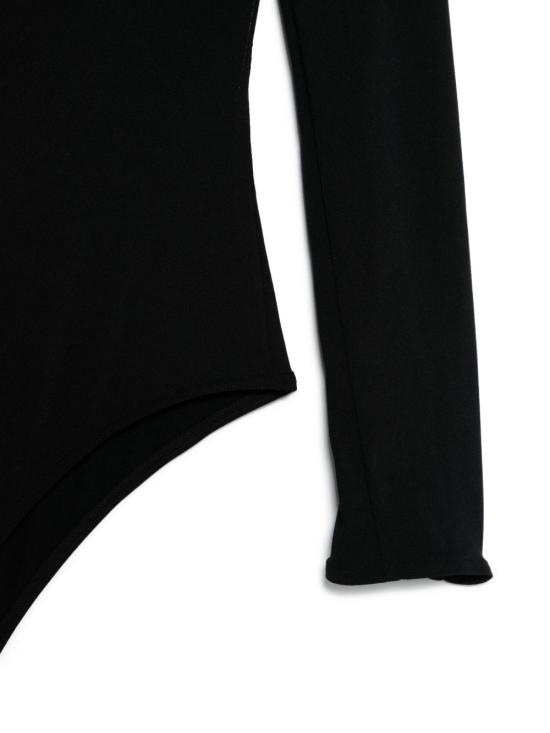 25SS 월포드 바디수트 티셔츠 79291 7005 Black - WOLFORD