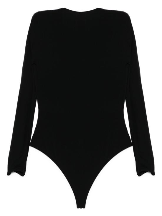 25SS 월포드 바디수트 티셔츠 79291 7005 Black - WOLFORD