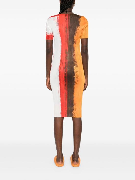 25FW 플리츠플리즈 롱 원피스 PP58JH676 24 Red - PLEATS PLEASE