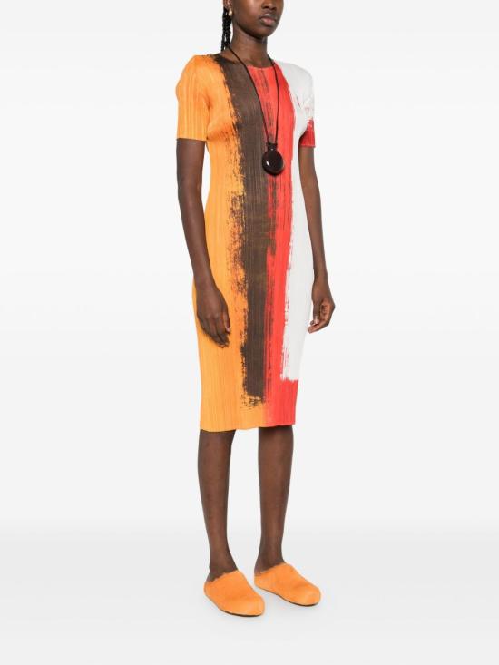 25FW 플리츠플리즈 롱 원피스 PP58JH676 24 Red - PLEATS PLEASE