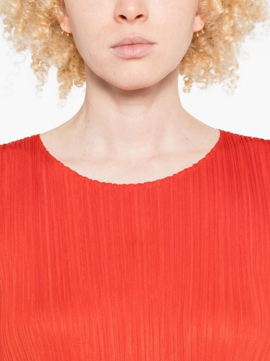 25FW 플리츠플리즈 롱 원피스 PP58JH116 25 Red - PLEATS PLEASE