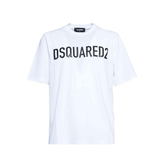 25FW 디스퀘어드2 반팔 티셔츠 S74GD1197D20004 100 White - DSQUARED2