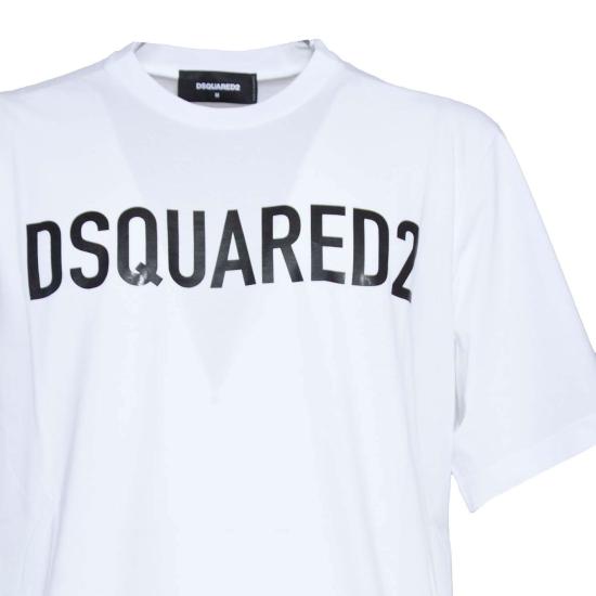 25FW 디스퀘어드2 반팔 티셔츠 S74GD1197D20004 100 White - DSQUARED2