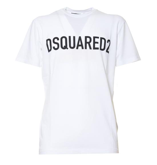 25FW 디스퀘어드2 반팔 티셔츠 S74GD1126S24321 100 White - DSQUARED2
