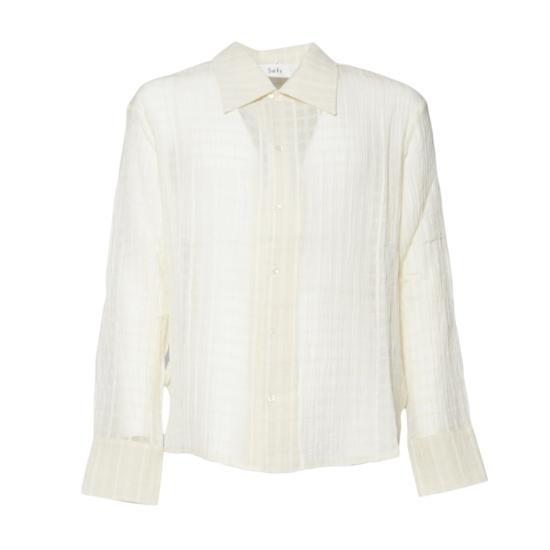 25FW 세퍼 셔츠 MSS25IGNACIOCLO CLOUDWHITECHECK Beige