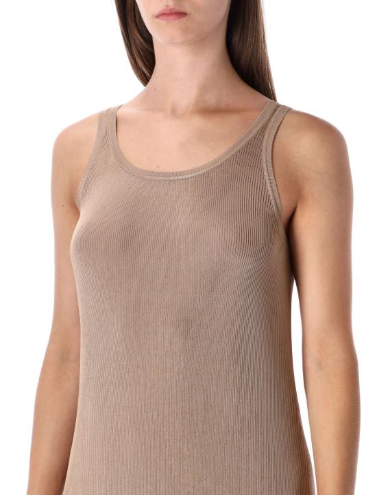 25FW 생로랑 미디 원피스 842028Y77EE 5735 NUDE - SAINT LAURENT
