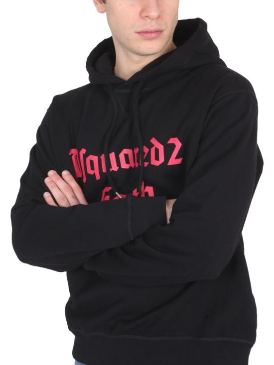  디스퀘어드2 후드 티셔츠 S74GU0678 S25516900 Black - DSQUARED2