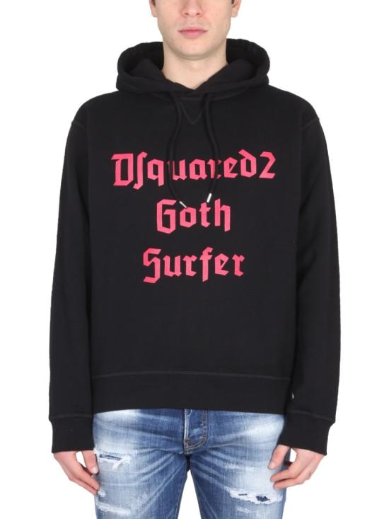  디스퀘어드2 후드 티셔츠 S74GU0678 S25516900 Black