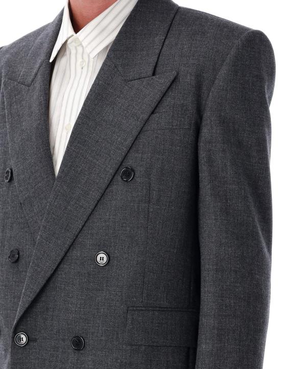 25FW 생로랑 울 자켓 835102Y5K32 1473 Grigio - SAINT LAURENT