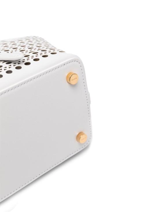 25FW 알라이아 토트백 AA1S03120CA303 010 White - ALAIA